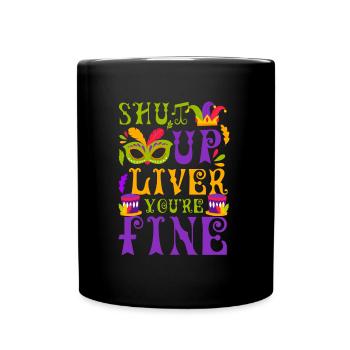 Mardi Gras Festival Fools Street Festival - Full Colour Mug - black - Front