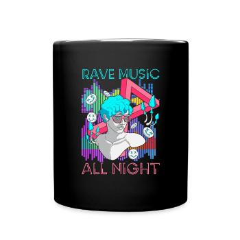 House Electro Dj - Tasse einfarbig - Schwarz - Vorne