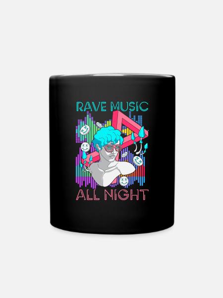 House Electro Dj - Tasse einfarbig - Schwarz