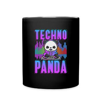 Rave Rave Musik Electro Abfeiern - Tasse einfarbig - Schwarz - Vorne