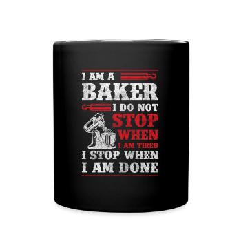 Bake Cake Muffin - Full Colour Mug - black - Front