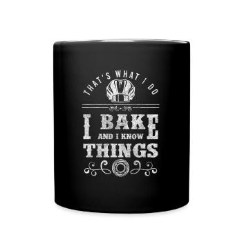 Baking Bun Cupcake - Mug uni - noir - Devant