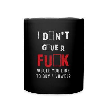 Mir egal Anti Sozial Motto Sarkastisch - Tasse einfarbig - Schwarz - Vorne