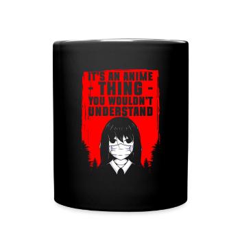Anime Japon Kanji - Mug uni - noir - Devant