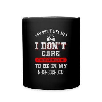 Neighbors Humor Alcohol Housewarming - Full Colour Mug - black - Front