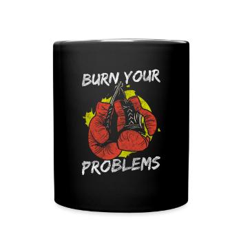 Solution au problème: l’humour noir n’a pas d’importance - Mug uni - noir - Devant