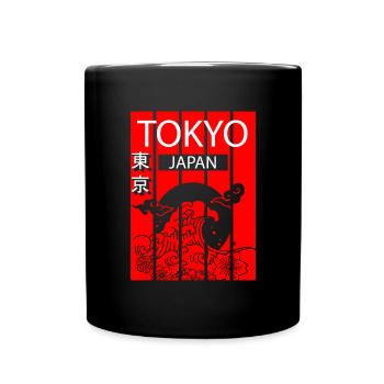 Tokyo Manga Ville Art - Mug uni - noir - Devant