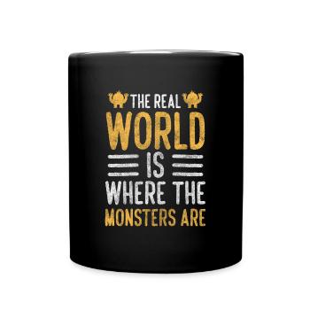 Monster creature disguise - Full Colour Mug - black - Front