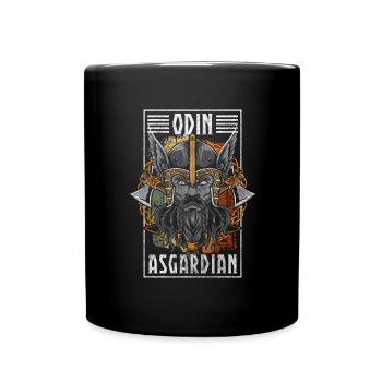 Odin Valhalla Thunder German - Full Colour Mug - black - Front