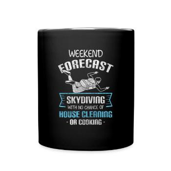 Parachute Sports Extrêmes Vol - Mug uni - noir - Devant