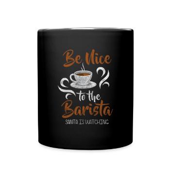 Barista portafilter latte macchiato morning grouch - Mug uni - noir - Devant