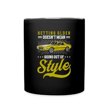 Oldtimer Mécatronique Technicien Ancien - Mug uni - noir - Devant