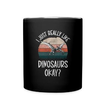 Musée d’archéologie Dino T-Rex - Mug uni - noir - Devant