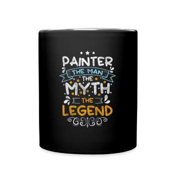 Vernisseur Peinture Toile Maître Peintre - Mug uni - noir - Devant