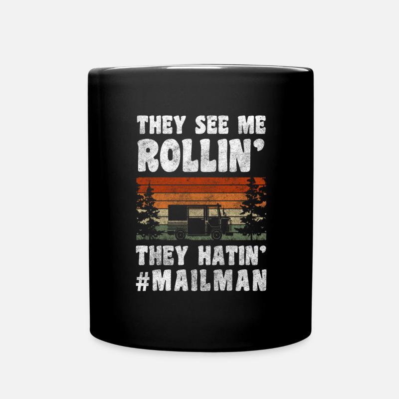 Zusteller Job - Tasse einfarbig - Schwarz