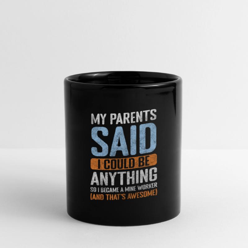 Miner Mining Shovel Work Full Colour Mug