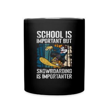 Snow Slope Sport Winter Holidays - Full Colour Mug - black - Front