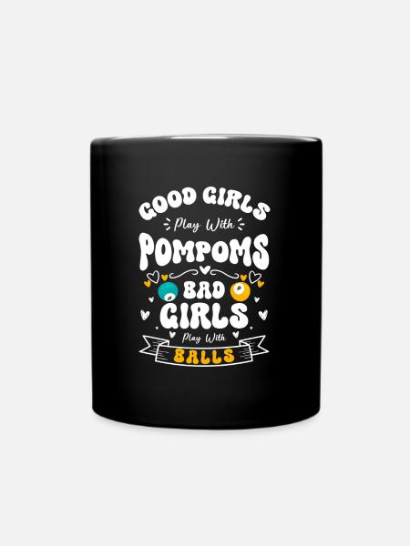 Billard Training Queue Kugel - Tasse einfarbig - Schwarz