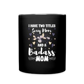 Single Parent Team Responsibility - Full Colour Mug - black - Front