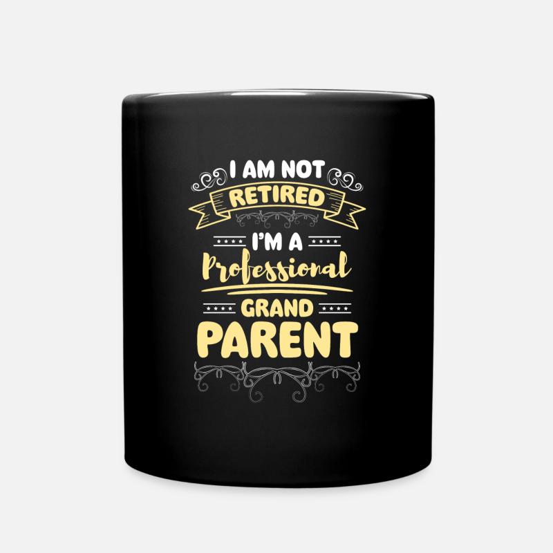 Oma Nachwuchs Großvater Lieblingsmensch - Tasse einfarbig - Schwarz