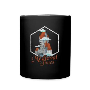 Schwert König Held Tempelritter - Tasse einfarbig - Schwarz - Vorne