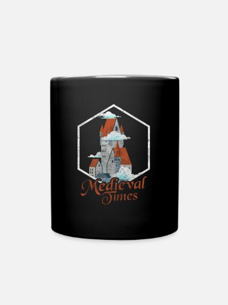 Schwert König Held Tempelritter - Tasse einfarbig - Schwarz
