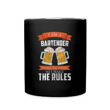 Bar Disko Whiskey Beruf - Tasse einfarbig - Schwarz - Vorne