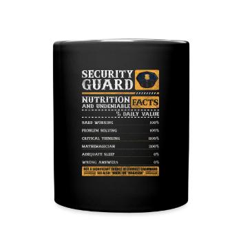 Safety Protection Sarcasm Night Shift - Full Colour Mug - black - Front