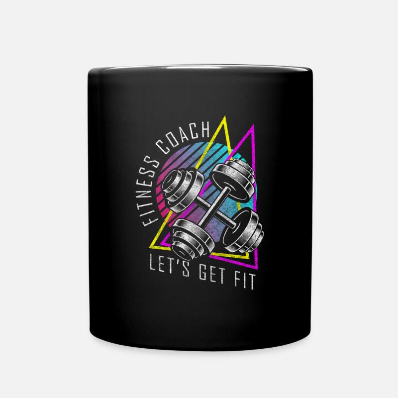 Développé couché de force de l’entraîneur - Mug uni - noir