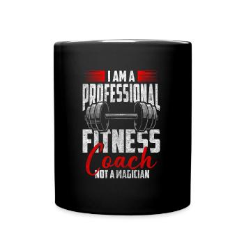 Fitness, Muscles, Pumps, Athletes - Full Colour Mug - black - Front