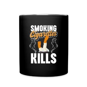 Smoking Gentleman No Smoking Santé - Mug uni - noir - Devant