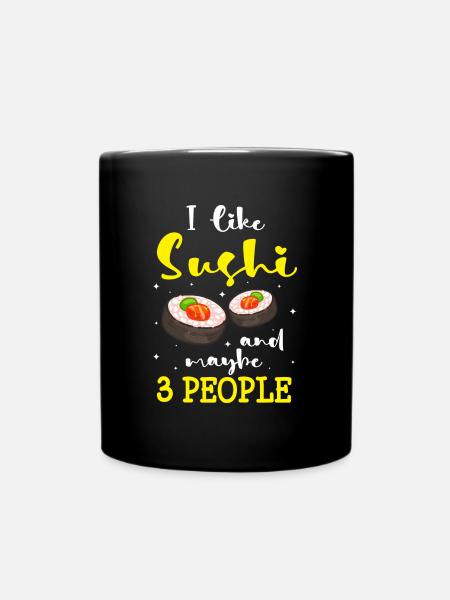 Japanese Delicious Cuisine - Full Colour Mug - black