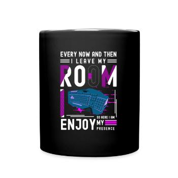 PC E-Sports Gaming Graphics - Full Colour Mug - black - Front