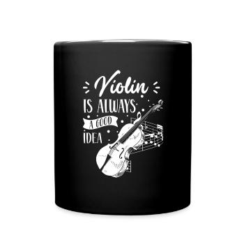 Instrument de musicien Instrument à cordes - Mug uni - noir - Devant