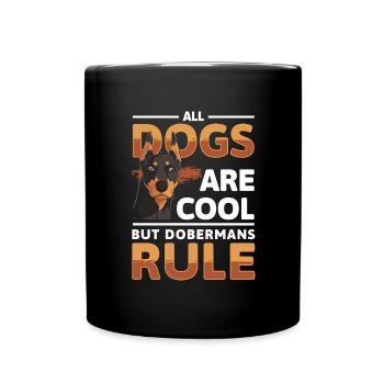 Guard Dog Dog Breed Protect - Full Colour Mug - black - Front