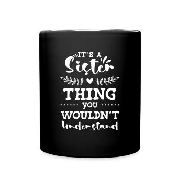 Famille Frère Doux Regarder - Mug uni - noir - Devant