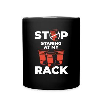 Beerpong Mug à boire - Mug uni - noir - Devant