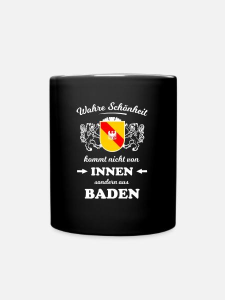 Schönheit aus dem Süden - Tasse einfarbig - Schwarz
