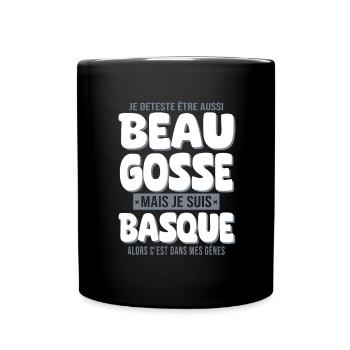 Beau gosse Basque cadeau homme basquais - Mug uni - noir - Devant
