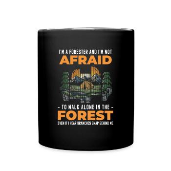 Forest Wild Hunter - Full Colour Mug - black - Front