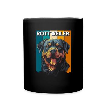 Kampfhund Gefahr Wachhund Diensthund - Tasse einfarbig - Schwarz - Vorne