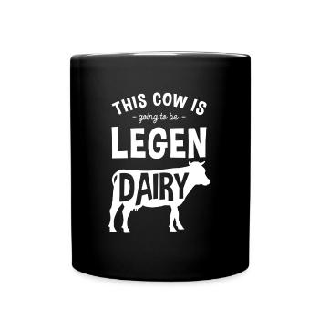 Vache Fermière Moo Animal Love - Mug uni - noir - Devant