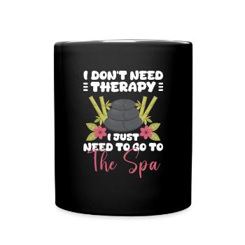 Relaxation Relax Holiday Yoga - Full Colour Mug - black - Front
