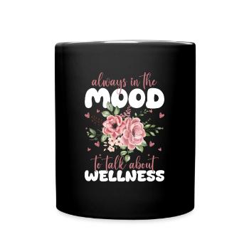Wellness Meditation Holidays - Full Colour Mug - black - Front