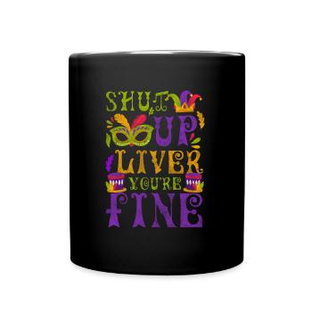 Musique Mardi Gras Fun - Mug uni - noir - Devant