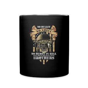 Krieg Veteran Demonstration - Tasse einfarbig - Schwarz - Vorne