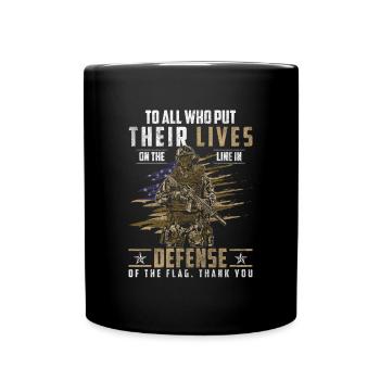 Soldier Victory Droits de l’homme - Mug uni - noir - Devant