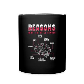Single Love Solo - Full Colour Mug - black - Front