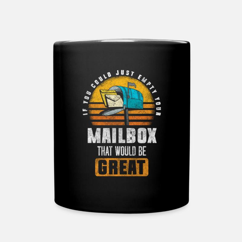 Post Paket Kurier Dienstleistung - Tasse einfarbig - Schwarz