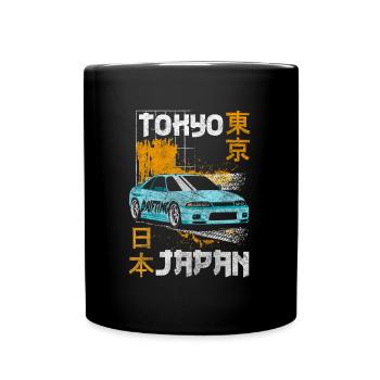 Japan Kunst Manga Historisch - Tasse einfarbig - Schwarz - Vorne